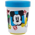 Pahar plastic, 260 ml, antiderapant, multicolor, compatibil cu microunde, fără BPA, Mickey Mouse