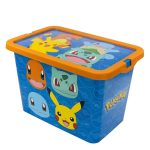 Cutie depozitare jucării, Pokemon Rock, 8,5x19,2x28,7 cm, 7 l Albastru