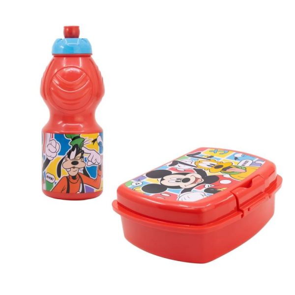 Set cutie sandwich și sticlă Better Mickey Mouse