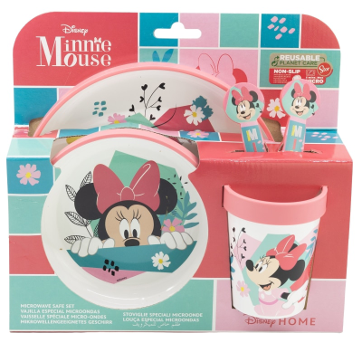 Set veselă 5 piese compatibil la microunde Minnie Mouse