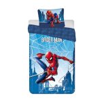 Set lenjerie pat copii, 100% bumbac, multicolor, 2 piese, 140×200 cm, 70×90, Blue, Spiderman