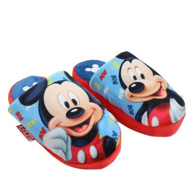 Papuci băieți plușați Fun Mickey Mouse