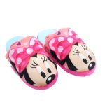 Papuci fete, plușați, multicolor, talpă antiderapantă, Minnie Mouse