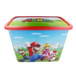 Cutie depozitare jucării, Super Mario, 8,5x19,2x28,7 cm, 23 l Albastru