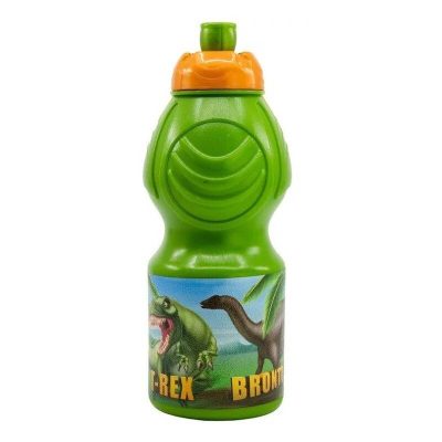 Sticlă plastic Dinozaur T-Rex 400 ml verde