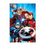 Pătură Avengers, 100x150cm, Microflanel, Multicolor