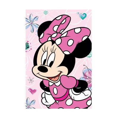 Pătură copii Disney Minnie Fleece 100x150cm Roz