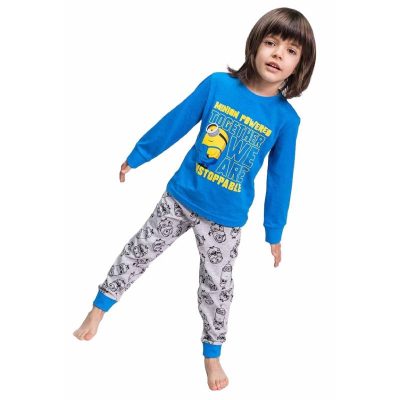 Pijamale copii Minions Albastru/Gri