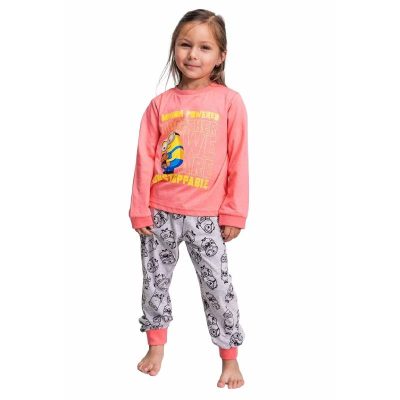 Pijamale copii Minions Roz/Gri