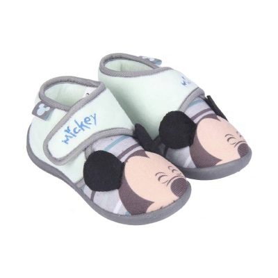 Pantofi interior închidere cu arici Mickey Mouse Disney Gri