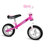 Bicicleta fără pedale pentru copii, multicolor, +2 ani, cadru oțel, șa reglabilă, mânere anti-strivire, Barbie