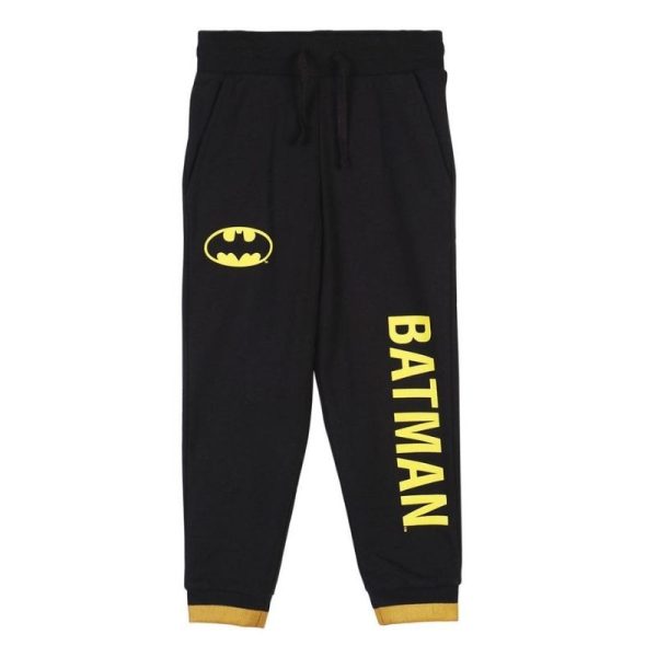 Pantaloni trening imprimeu Batman Negru