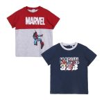 Set două tricouri copii, 100% bumbac, multicolor, Spiderman