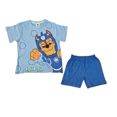 Pijamale copii cu mânecă scurtă Aqua Pup Paw Patrol